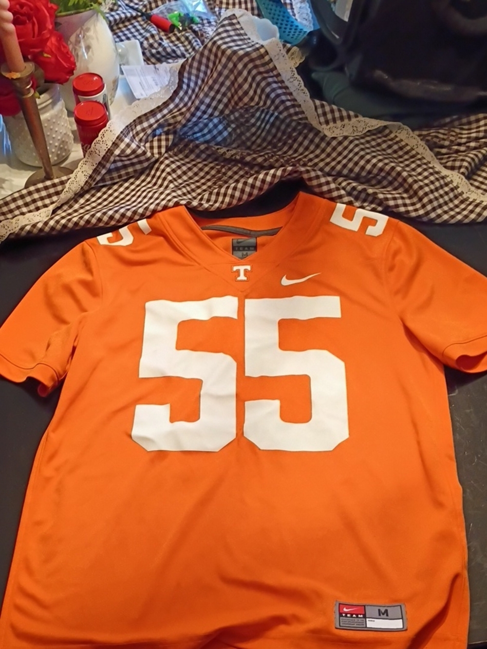 Nike Tennessee Orange Football Jersey with White 55